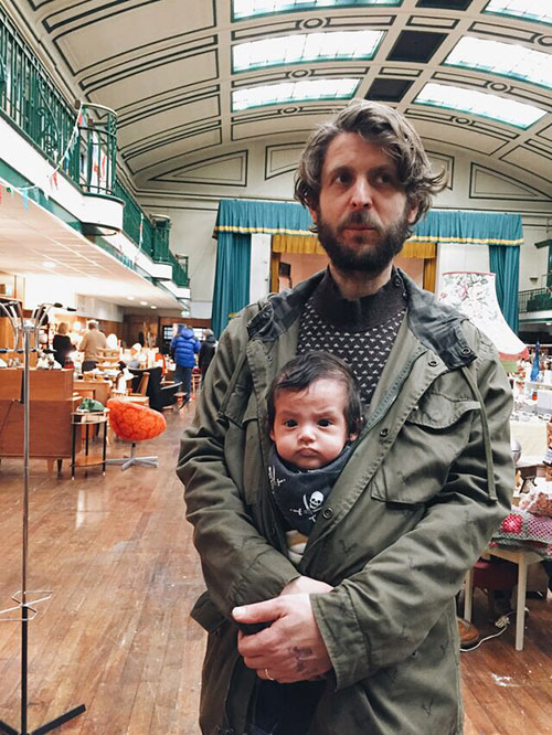 Nicklas and Rafael at the Vintage Furniture Flea