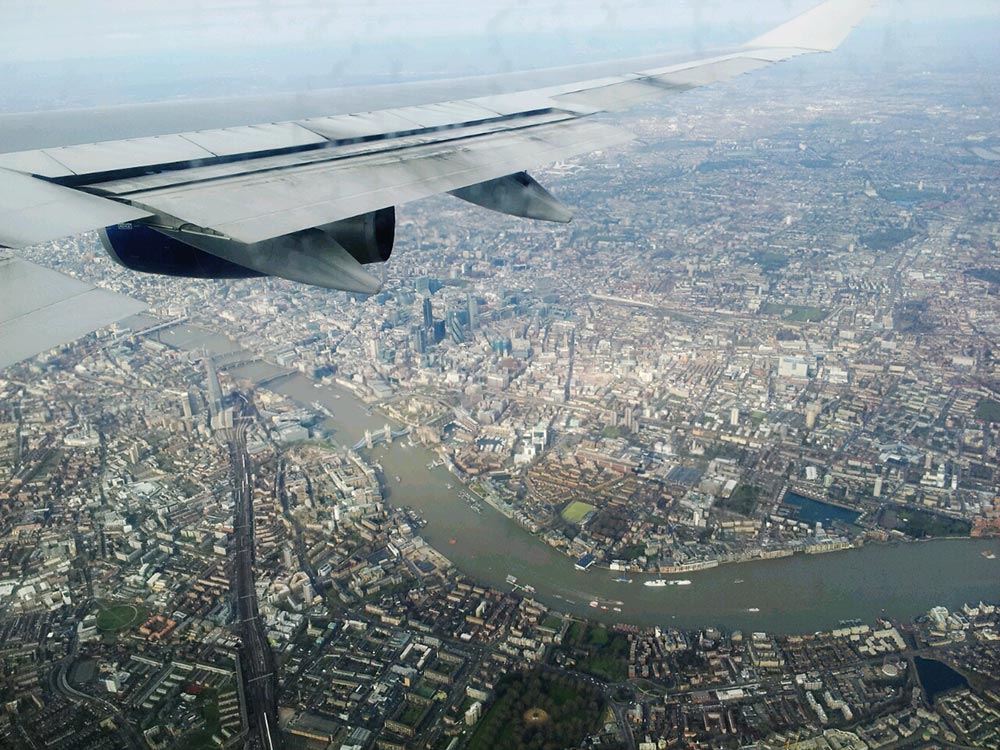 On a Swirling Descend over City of London...